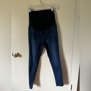 Women's Blue Maternity Jeans 4